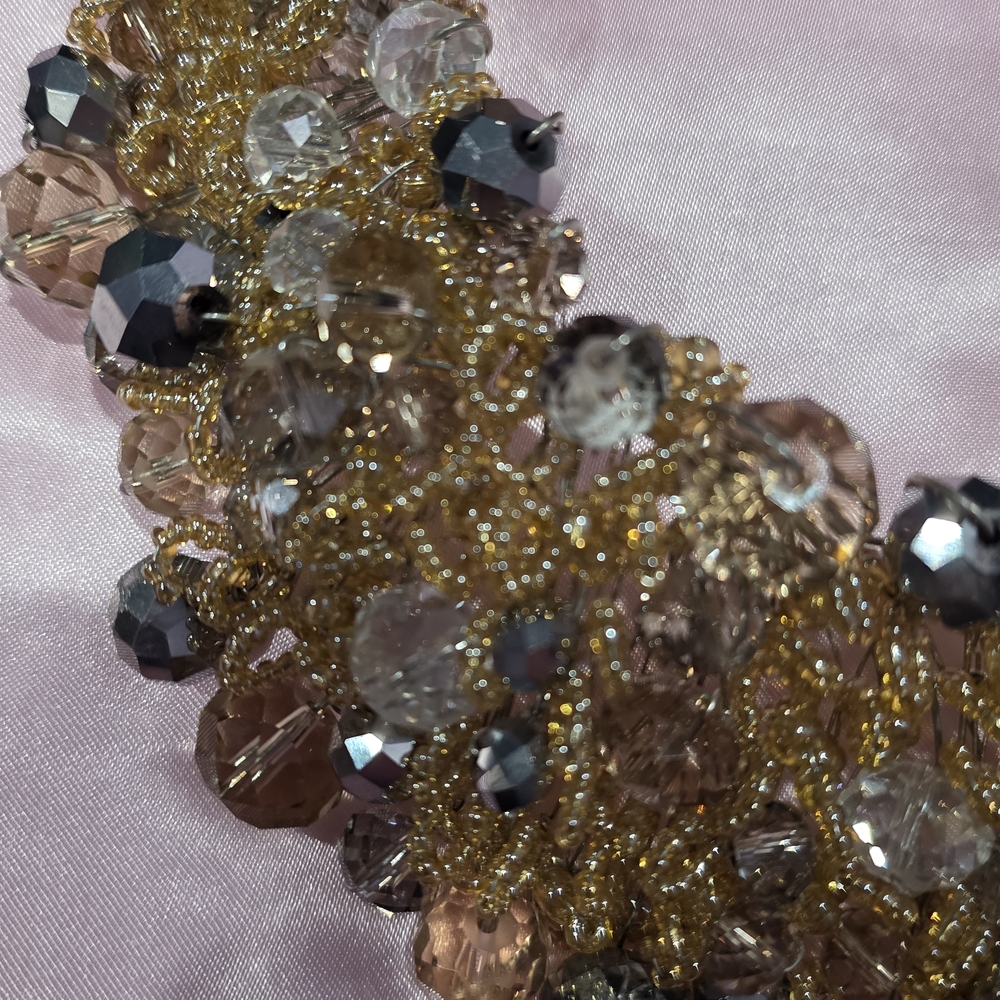 Aldo Gold and Silver Beaded Necklace - Picture 3 of 6